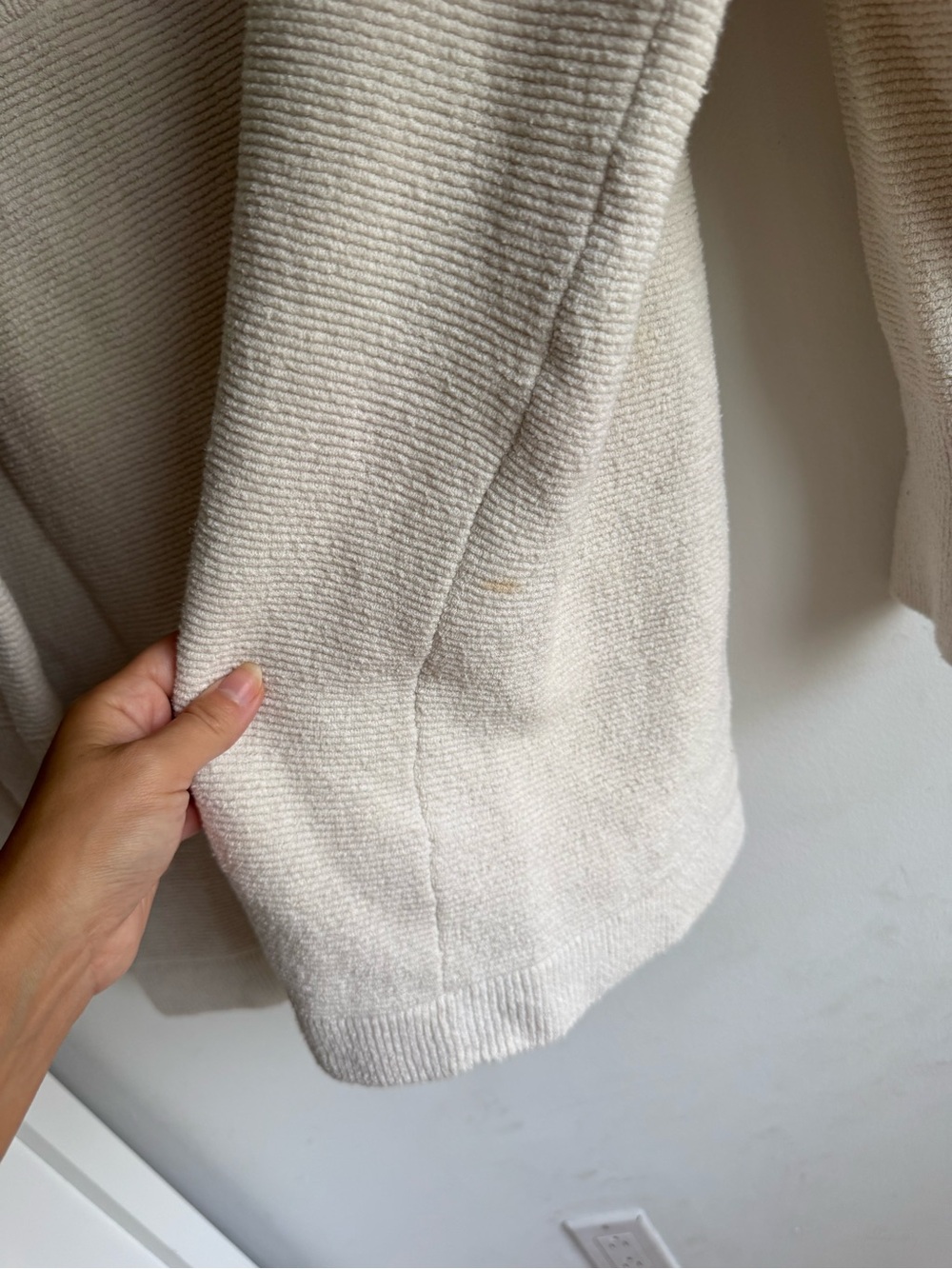 Free People Ottoman Slouchy Tunic Sweater Ivory Cream Mock Neck Oversized Cozy - Picture 14 of 14